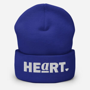 HEaRT Embroided Cuffed Beanie | "Royals" "Reds" "Black"